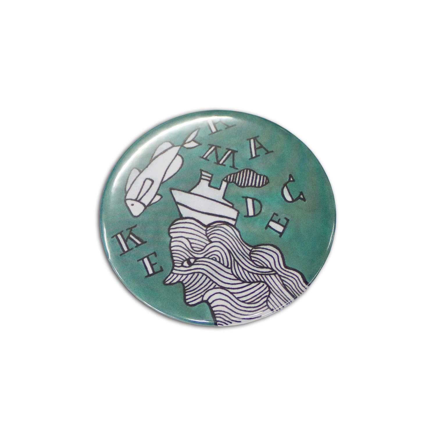 Button Badge Round - 58mm-Active Image