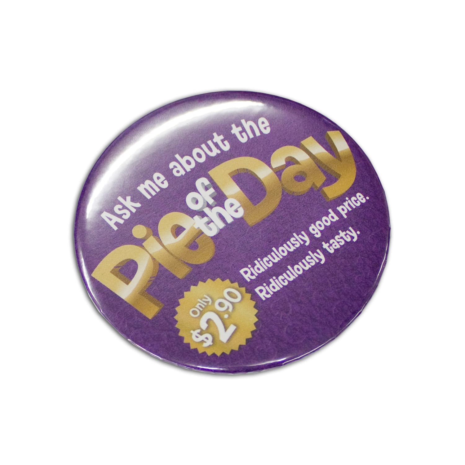 Button Badge Round - 75mm-Active Image