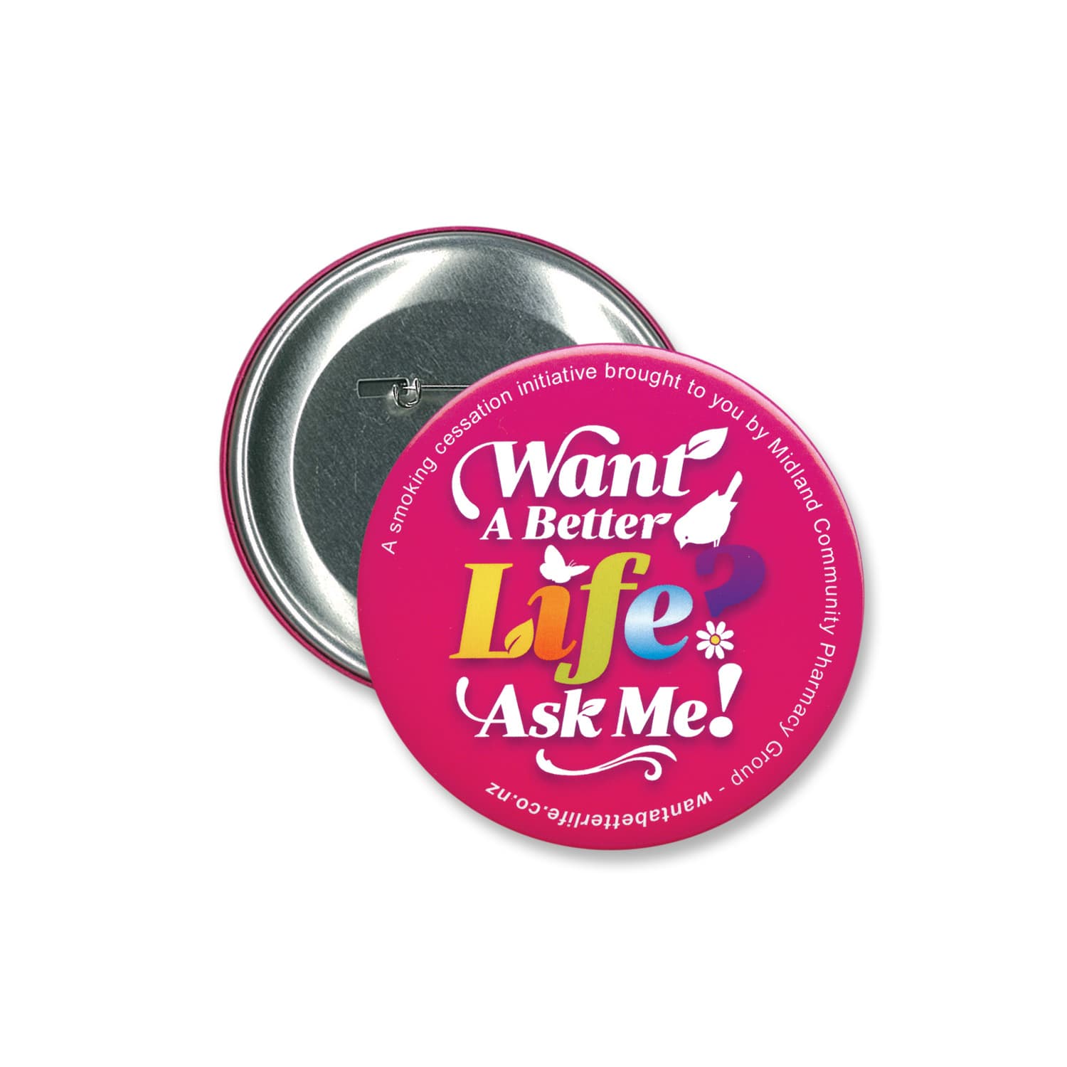 Button Badge Round - 90mm-Active Image