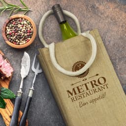 Donato Jute Double Wine Carrier - image 11