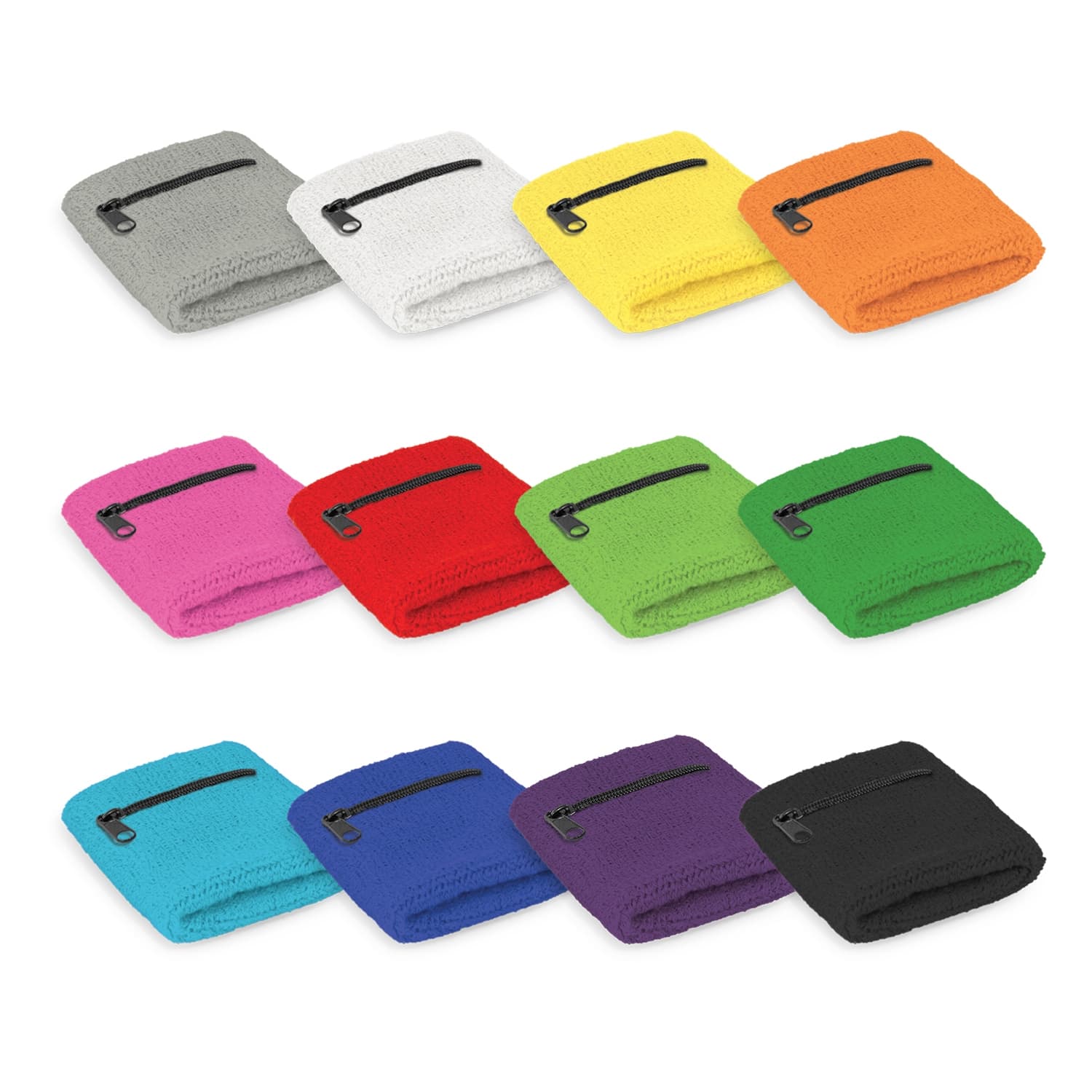 Wrist Sweat Band with Pocket-Active Image