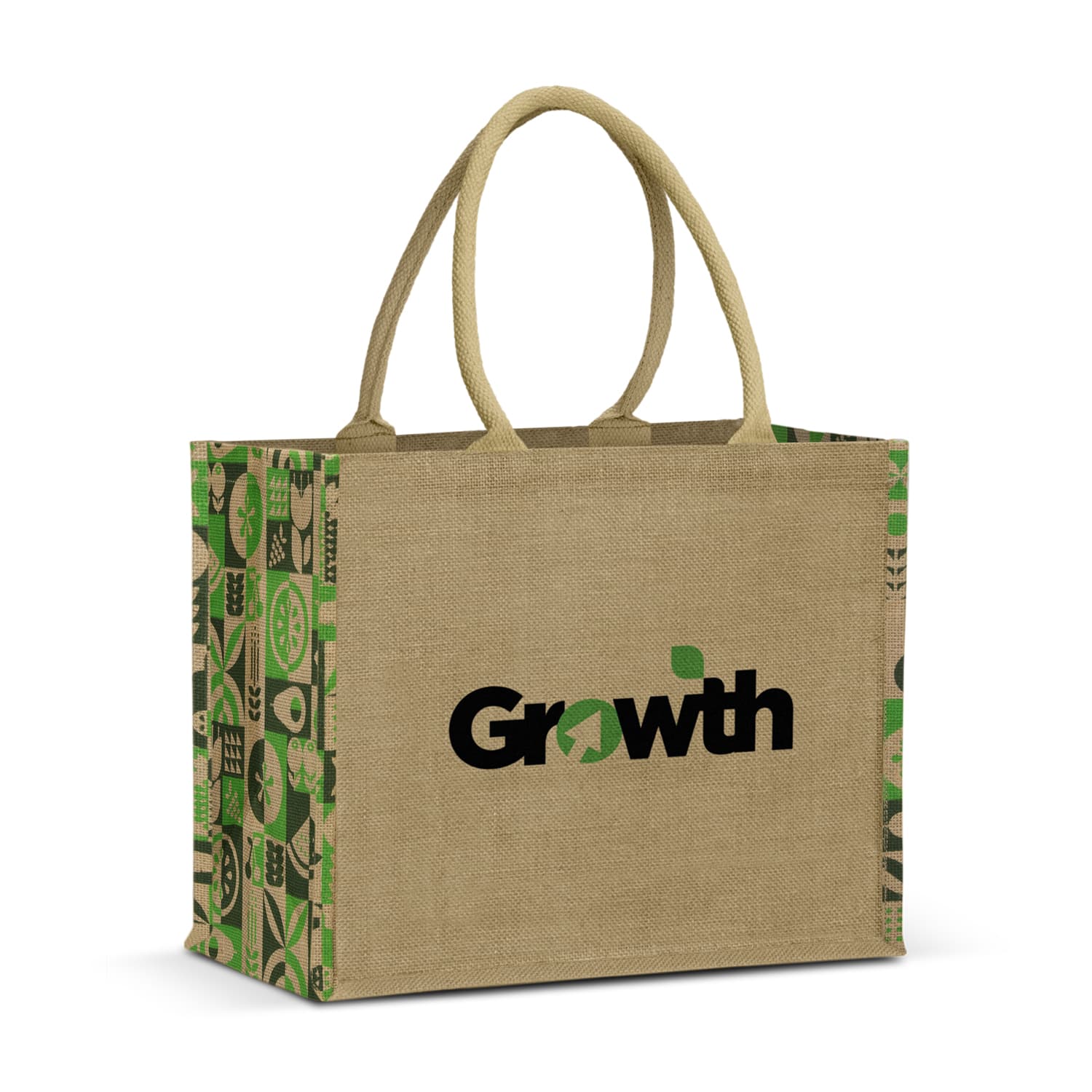 Torino Jute Tote Bag-Active Image