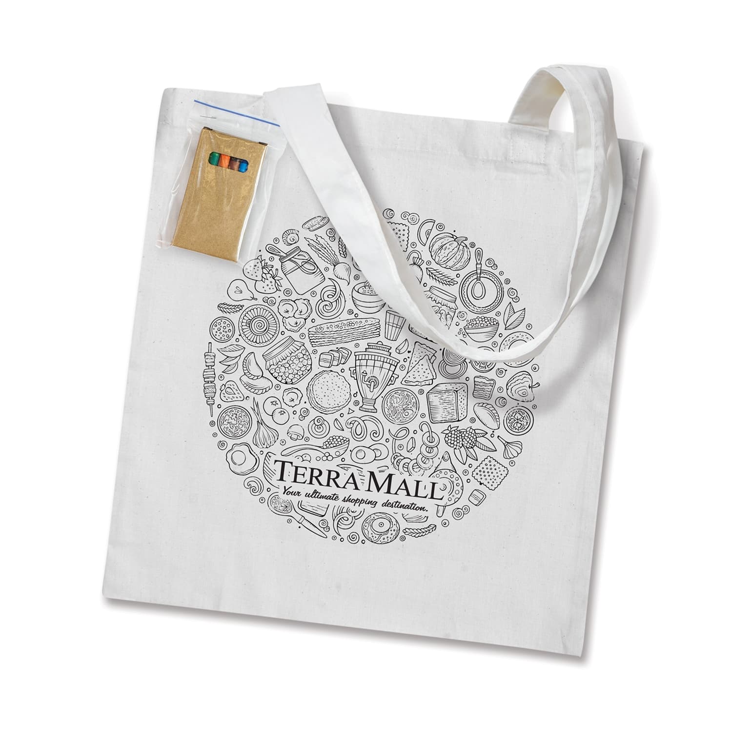 Sonnet Colouring Tote Bag-Active Image