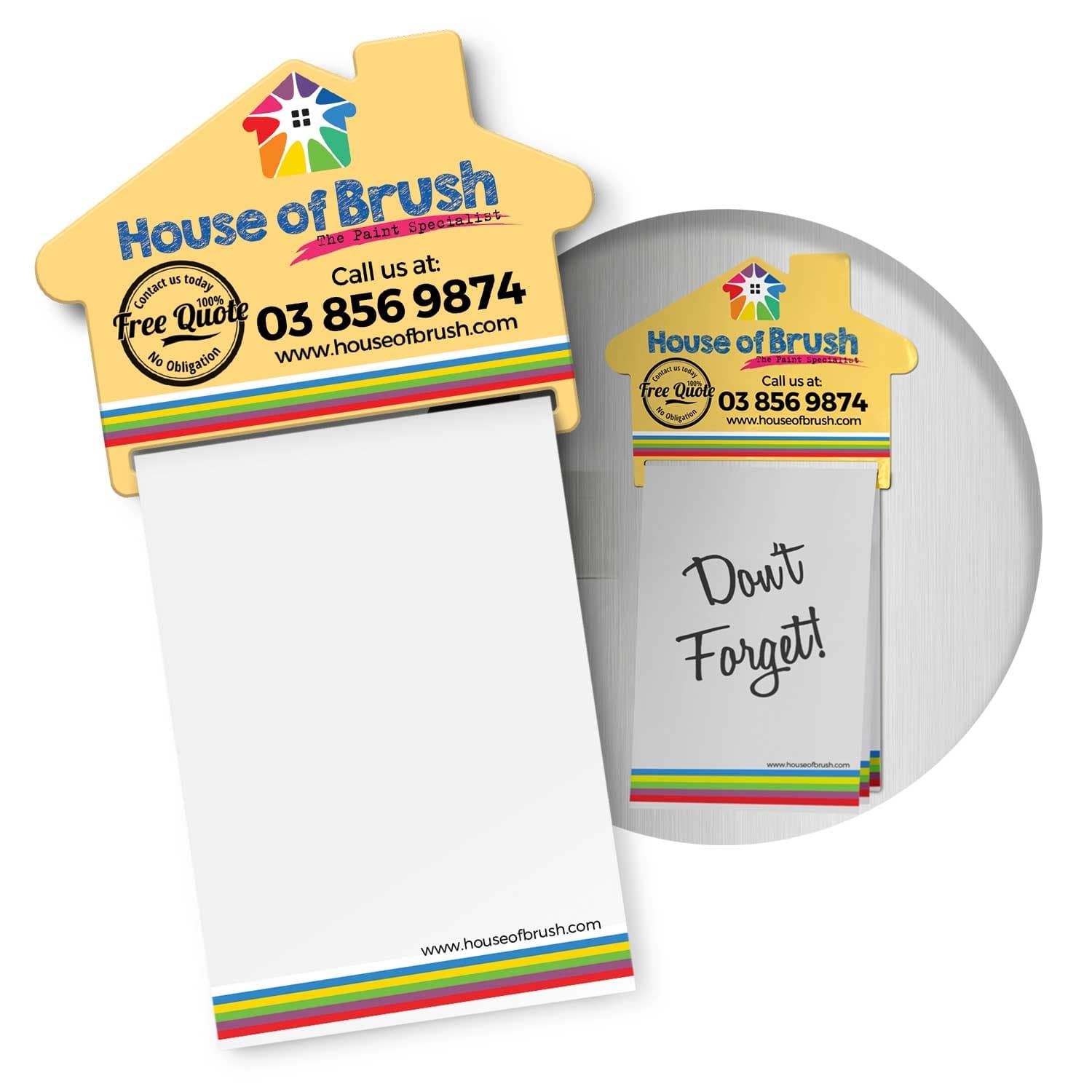 Magnetic House Memo Pad A7 - Full Colour-Active Image