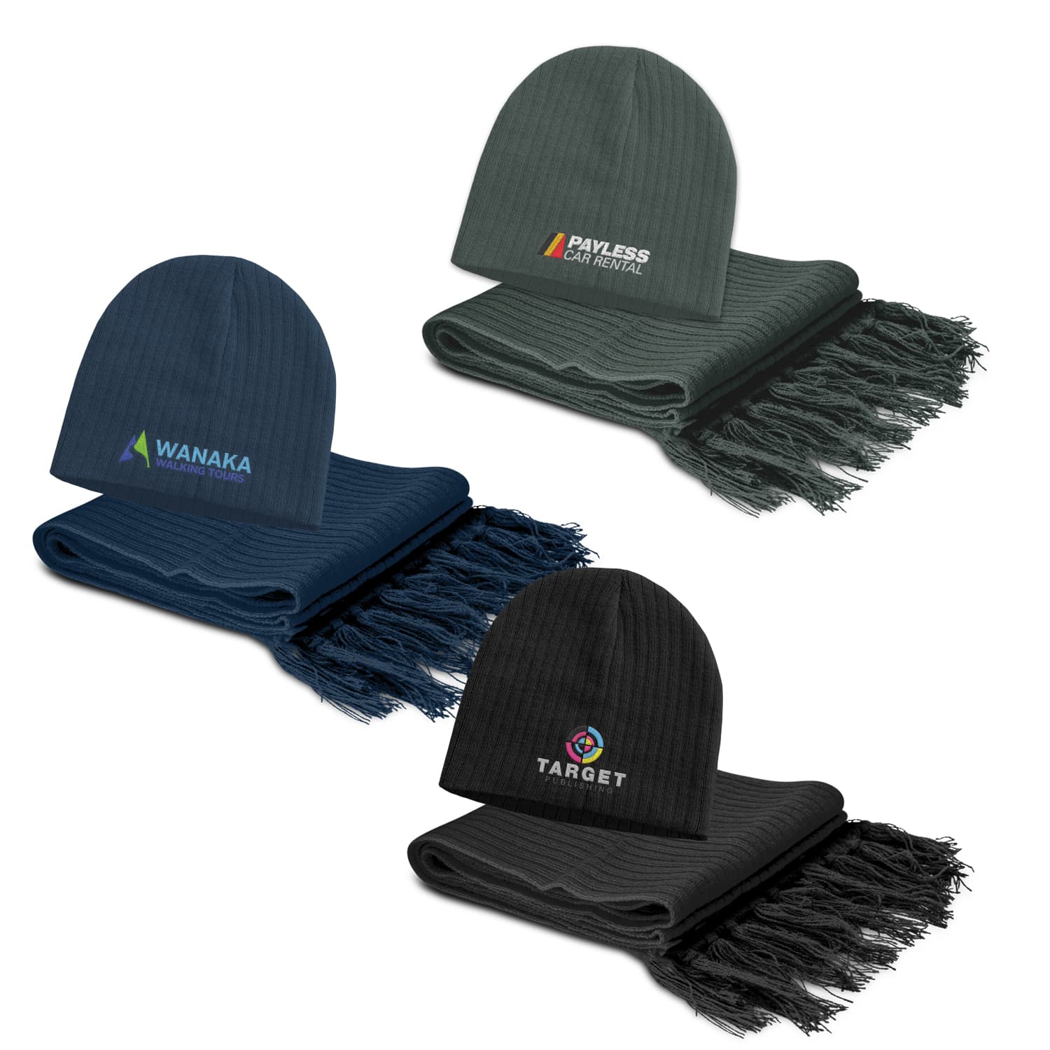 Nebraska Scarf and Beanie Set-Active Image