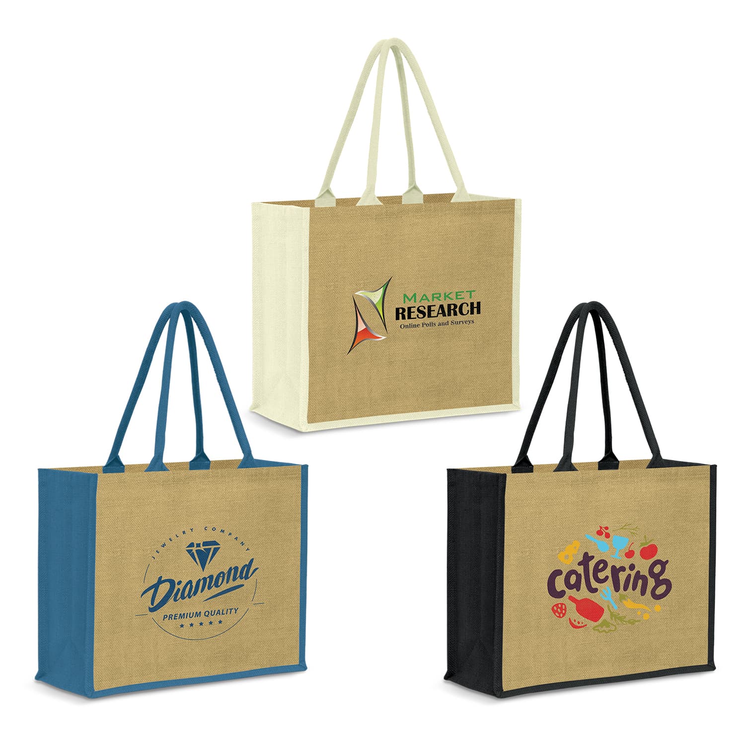 Modena Jute Tote Bag-Active Image