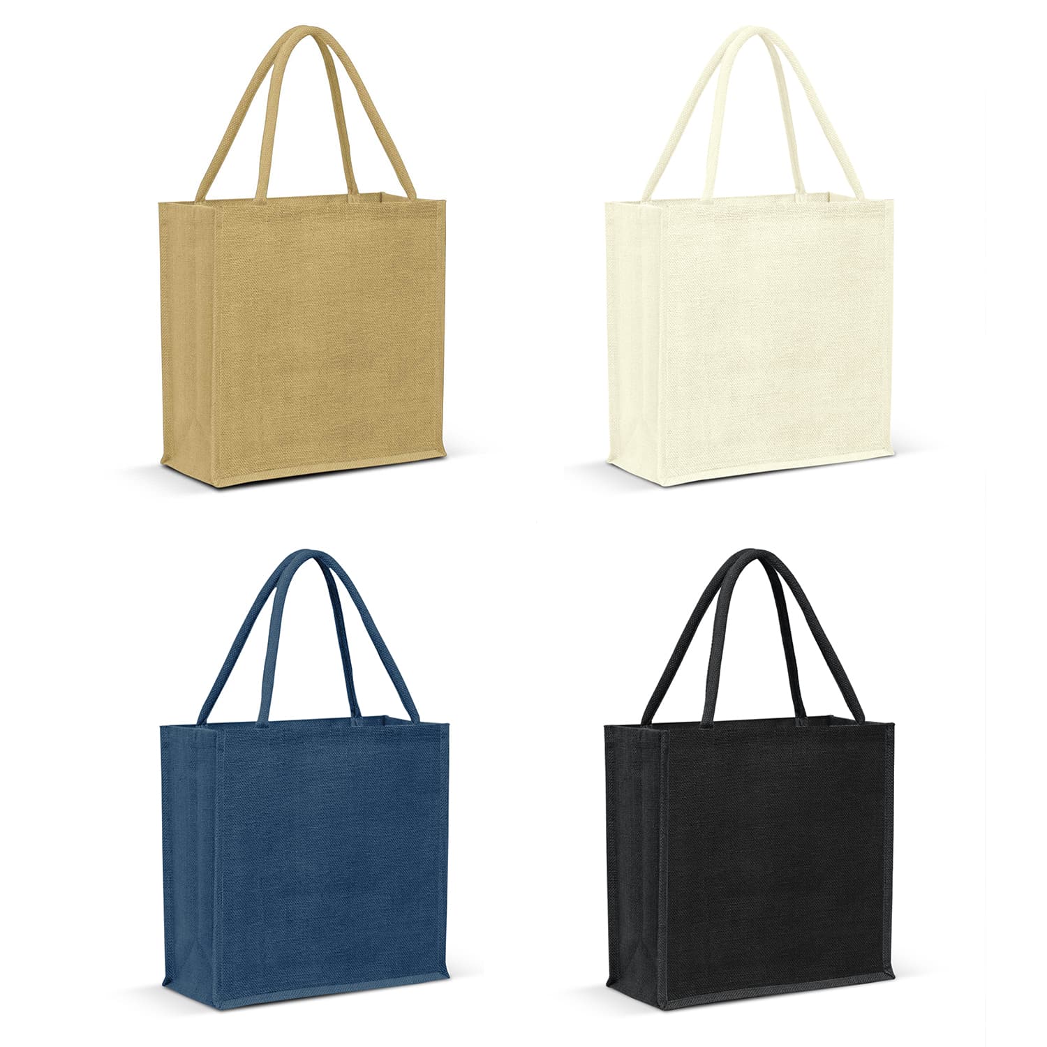 Monza Jute Tote Bag - Colour Match-Active Image