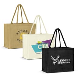 Torino Jute Tote Bag - Colour Match - image 4