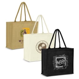 Modena Jute Tote Bag - Colour Match - image 4