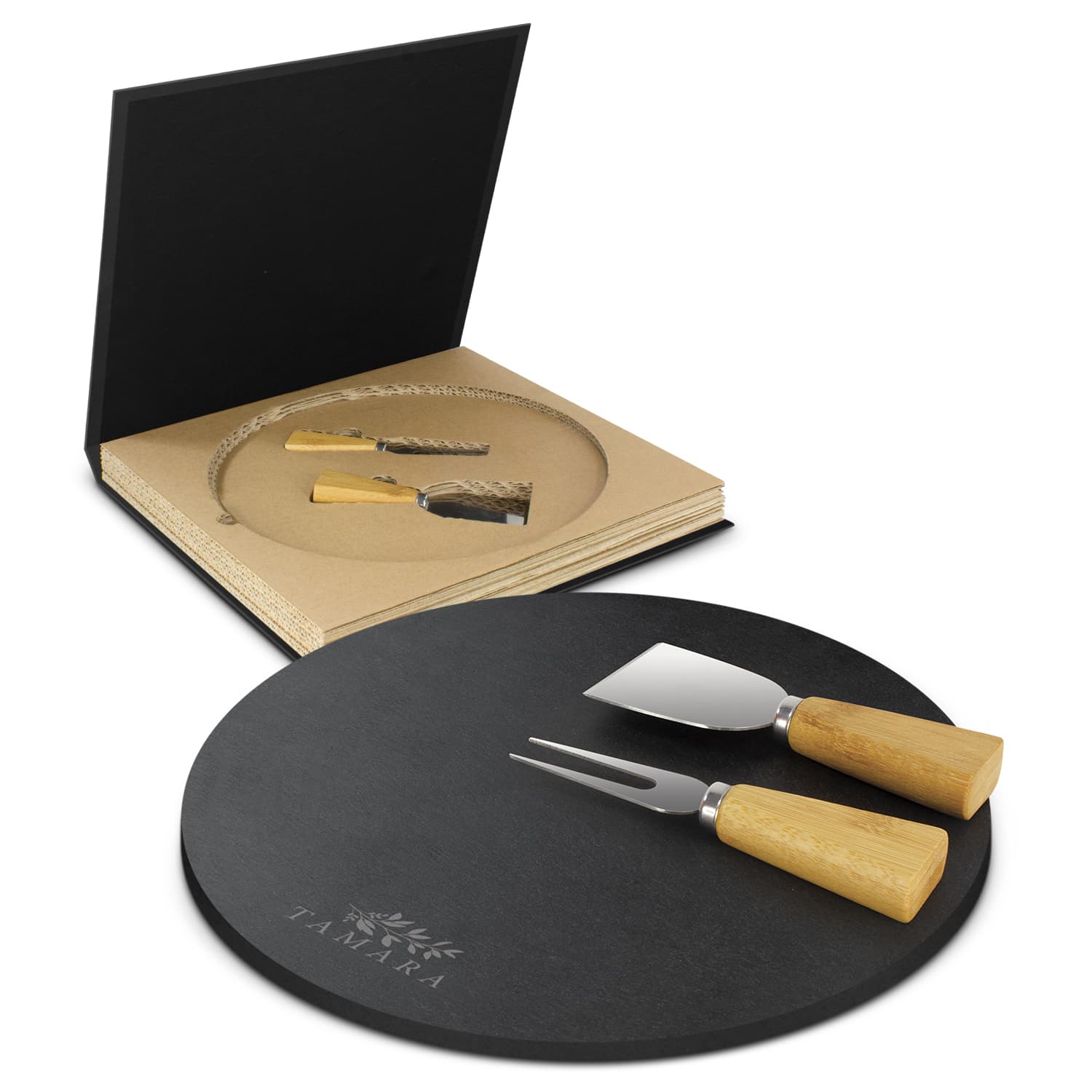 Ashford Slate Cheese Board Set-Active Image