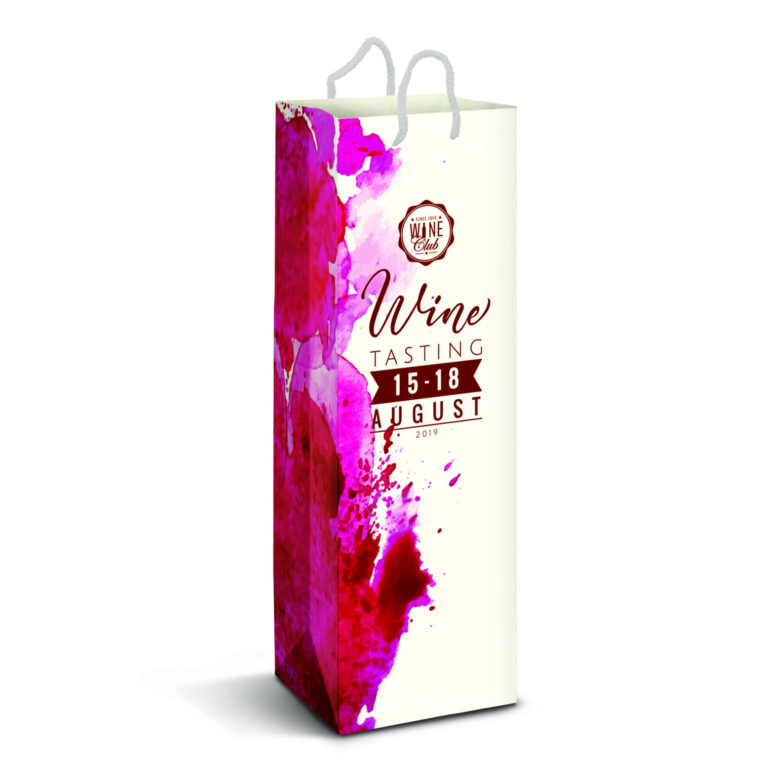 Laminated Paper Wine Bag - Full Colour-Active Image
