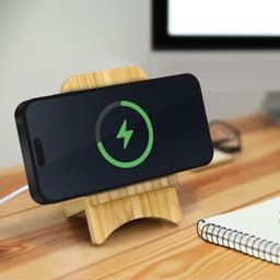 Bamboo Wireless Charging Stand - image 3