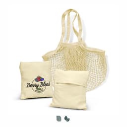 Cotton Mesh Foldaway Tote Bag - image 5