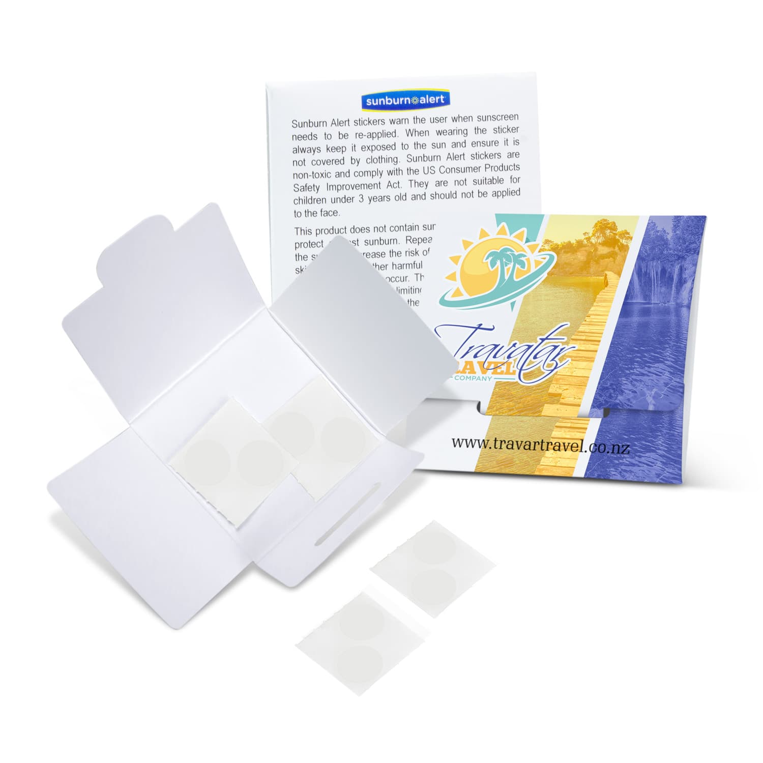 Sunburn Alert Stickers-Active Image
