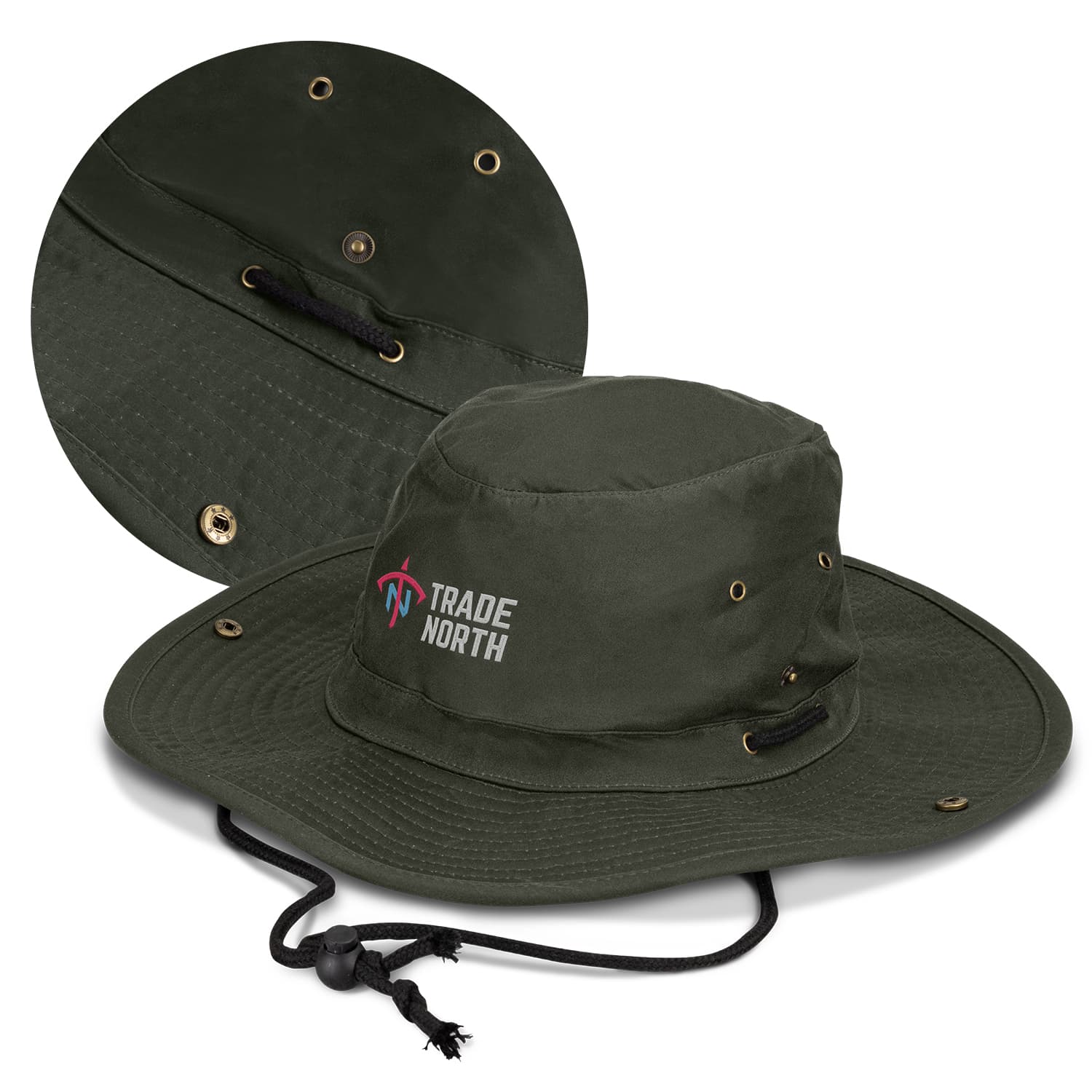 Oilskin Wide Brim Hat-Active Image