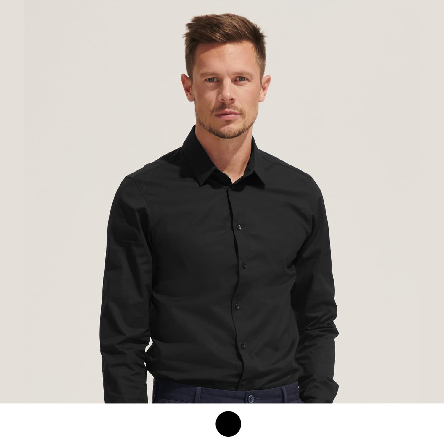 SOLS Blake Men's Long Sleeve Shirt-Active Image