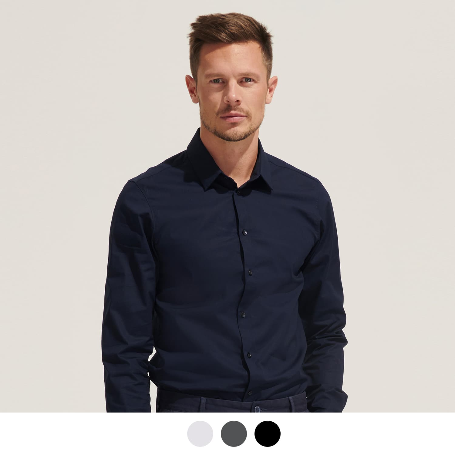 SOLS Blake Men's Long Sleeve Shirt-Active Image