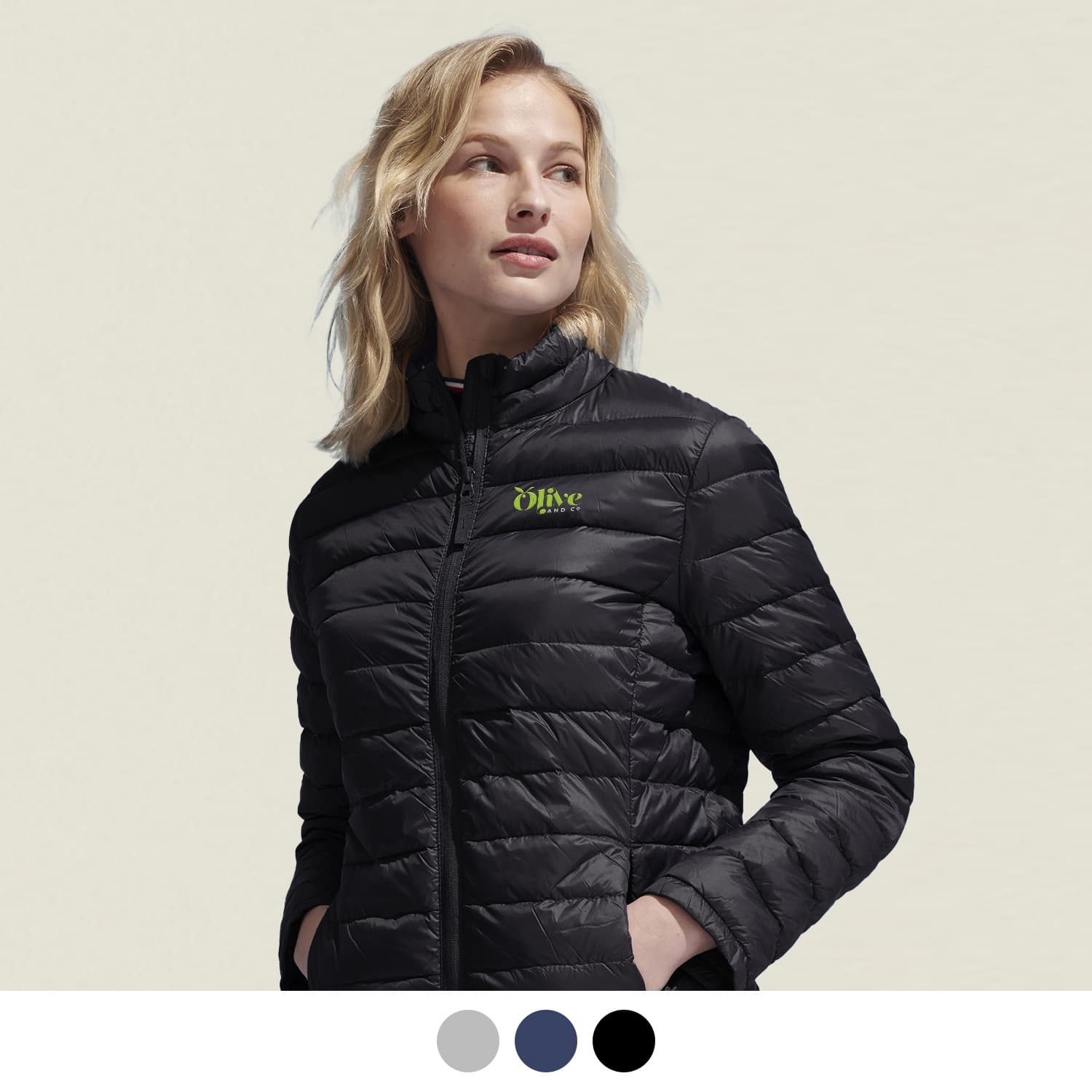 SOLS Wilson Women's Puffer Jacket-Active Image