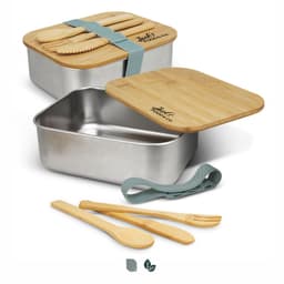 Stainless Steel Lunch Box with Cutlery - image 4