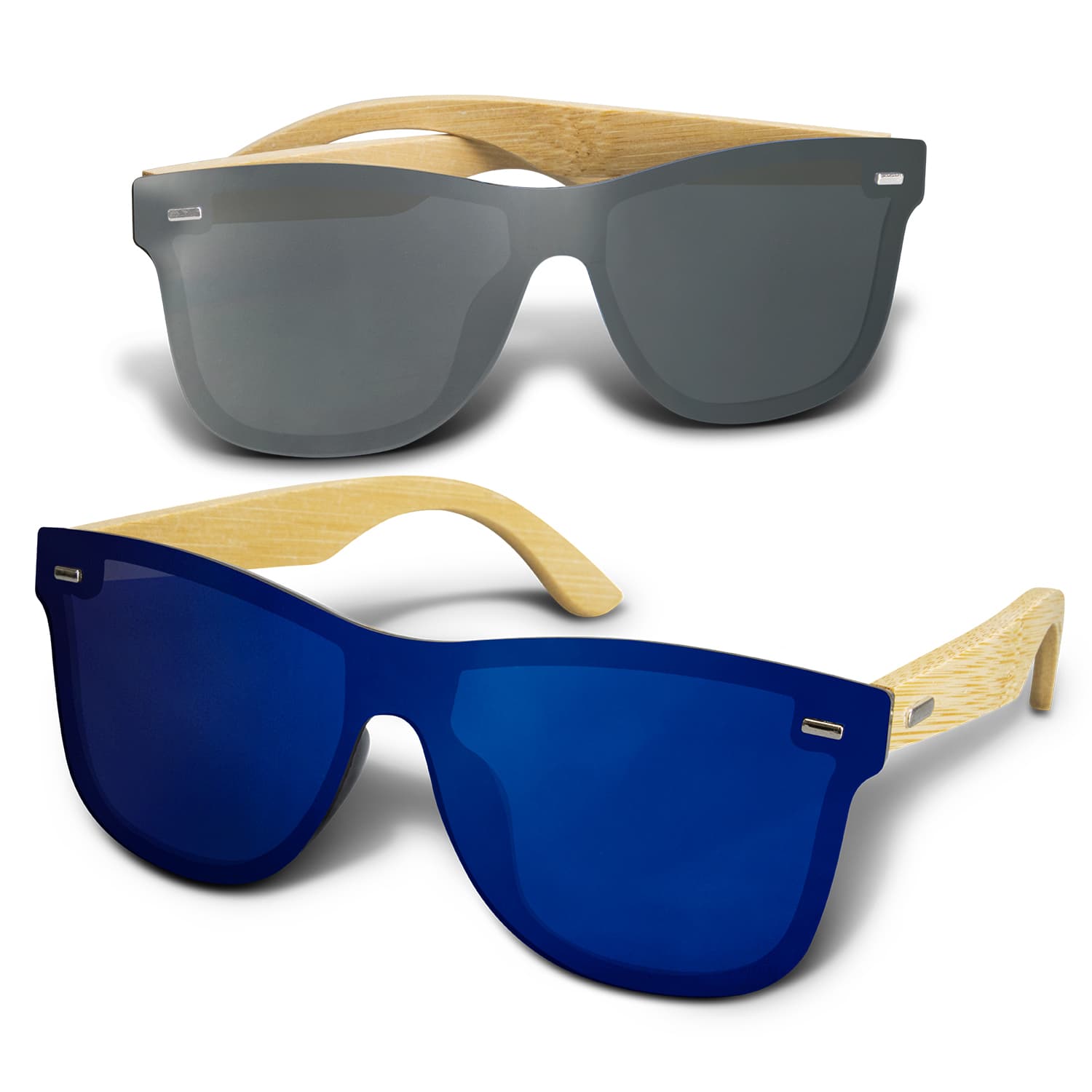 Ryder Mirror Lens Sunglasses - Bamboo-Active Image