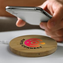 Vita Bamboo Wireless Charger - Round - image 1