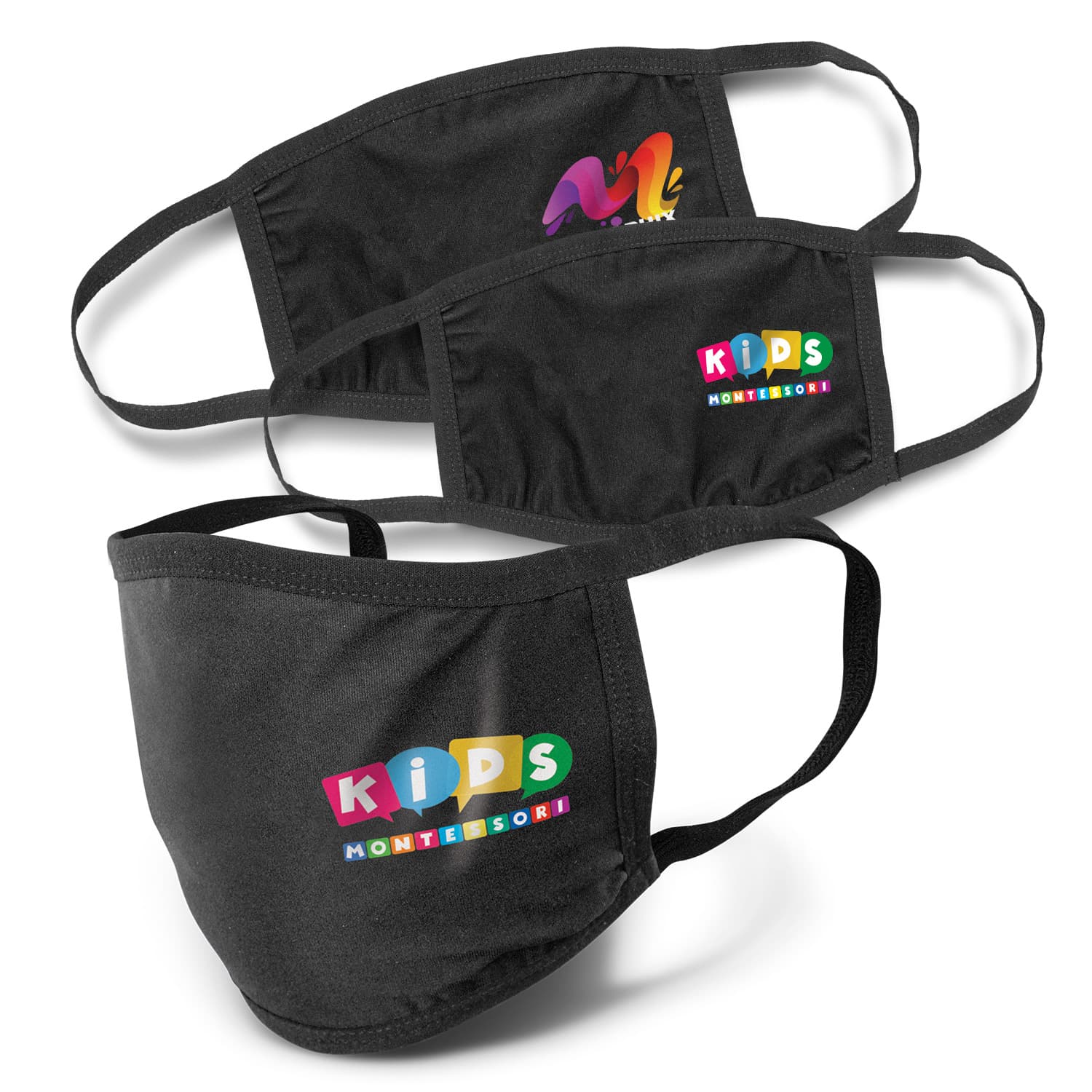Reusable 3-ply Cotton Face Mask - Indent-Active Image