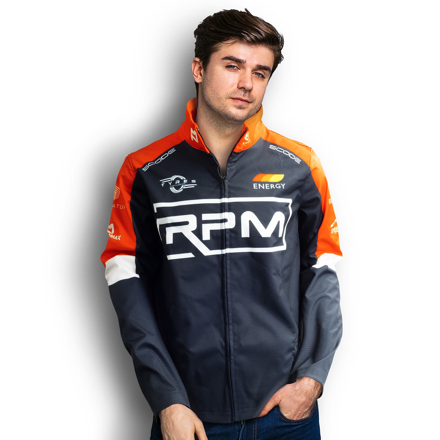 Custom Mens Premium Softshell Jacket-Active Image
