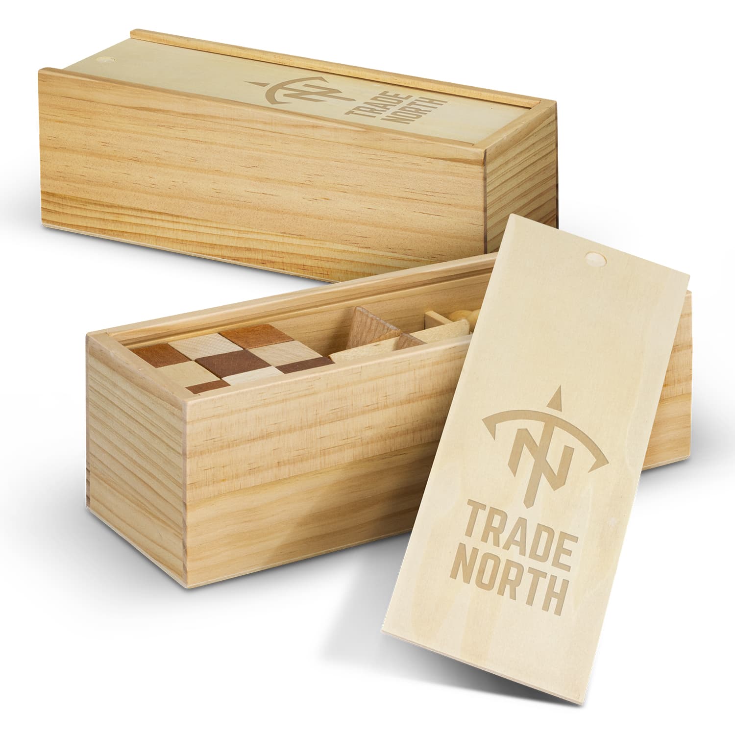 Wooden Brain Teaser Set-Active Image