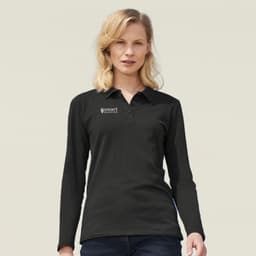 SOLS Perfect Women's Long Sleeve Polo - image 1