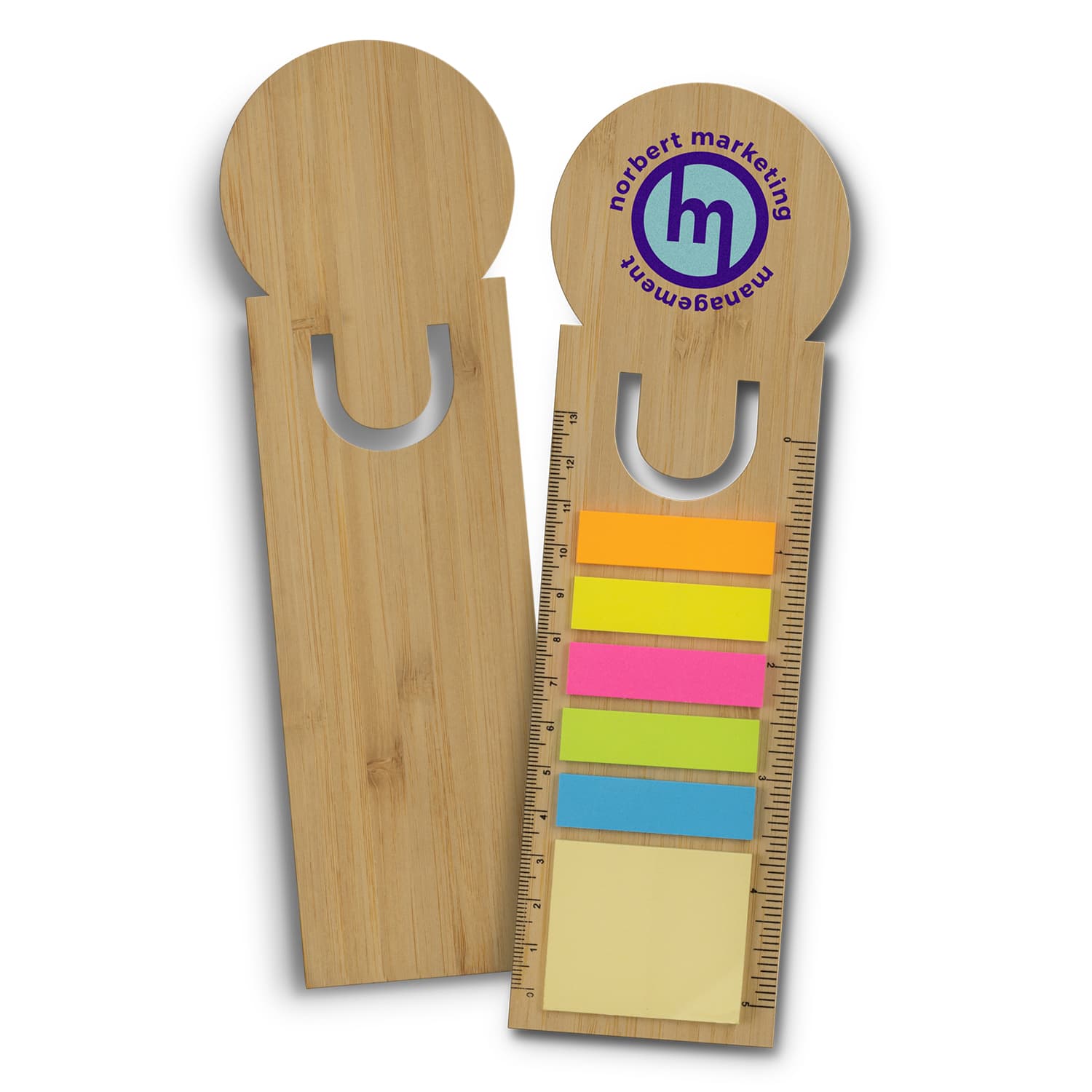 Bamboo Ruler Bookmark - Round-Active Image