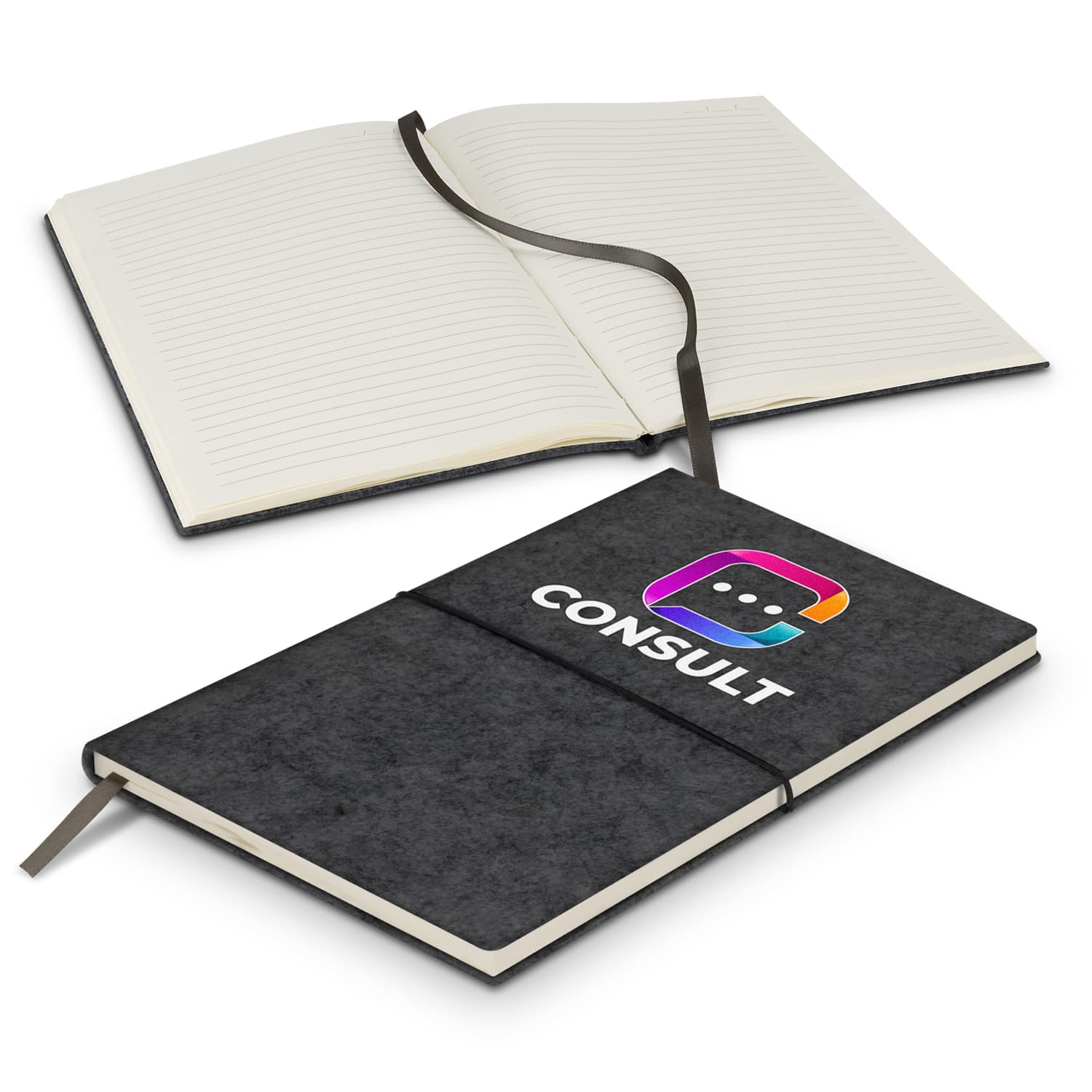 RPET Felt Soft Cover Notebook-Active Image