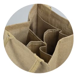 Jute Four Bottle Wine Carrier - image 1