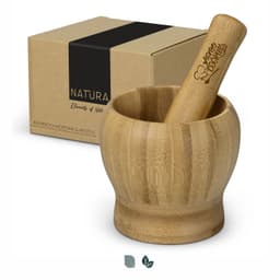 NATURA Bamboo Mortar and Pestle - image 3