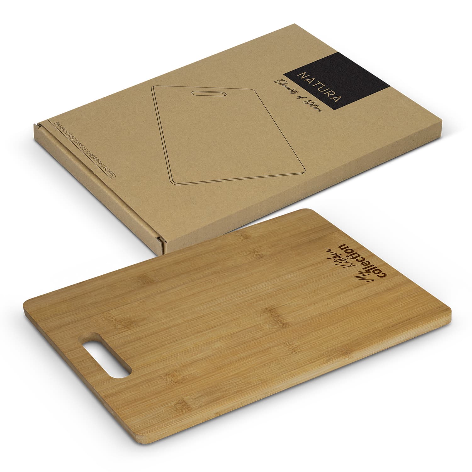 NATURA Bamboo Rectangle Chopping Board-Active Image