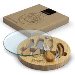 NATURA Glass & Bamboo Cheese Board - image 2