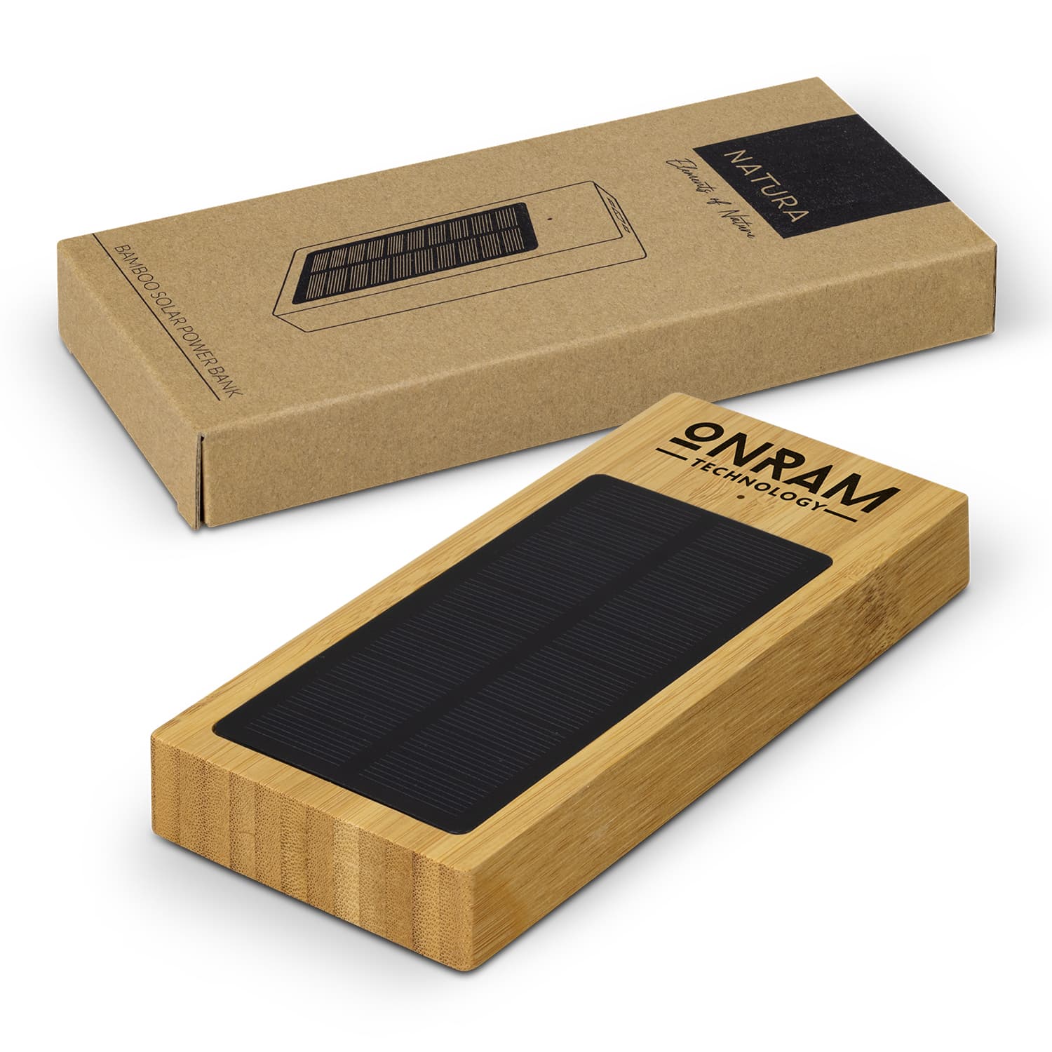 NATURA Bamboo Solar Power Bank-Active Image
