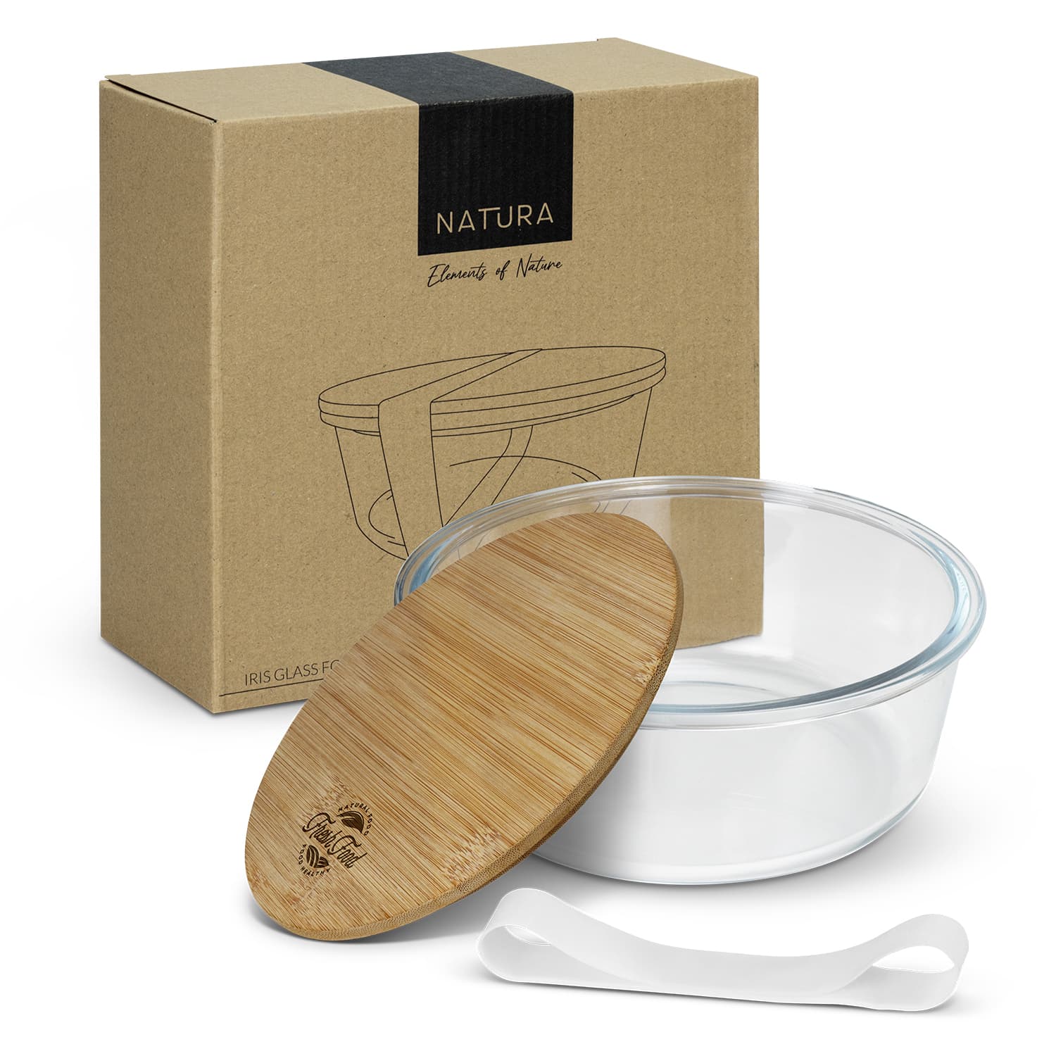 NATURA Iris Glass Food Container-Active Image