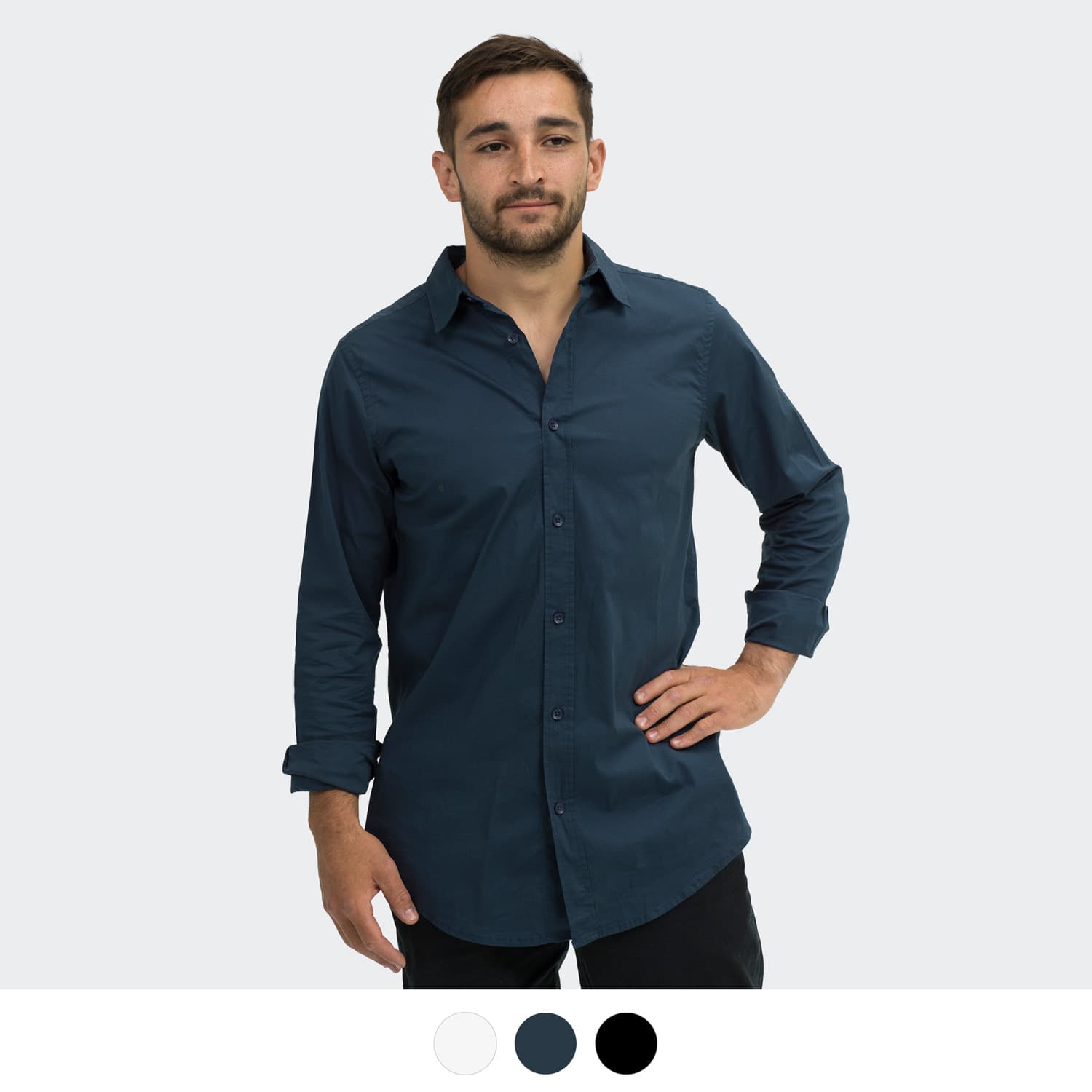 TRENDSWEAR Parker Men's Poplin Shirt-Active Image