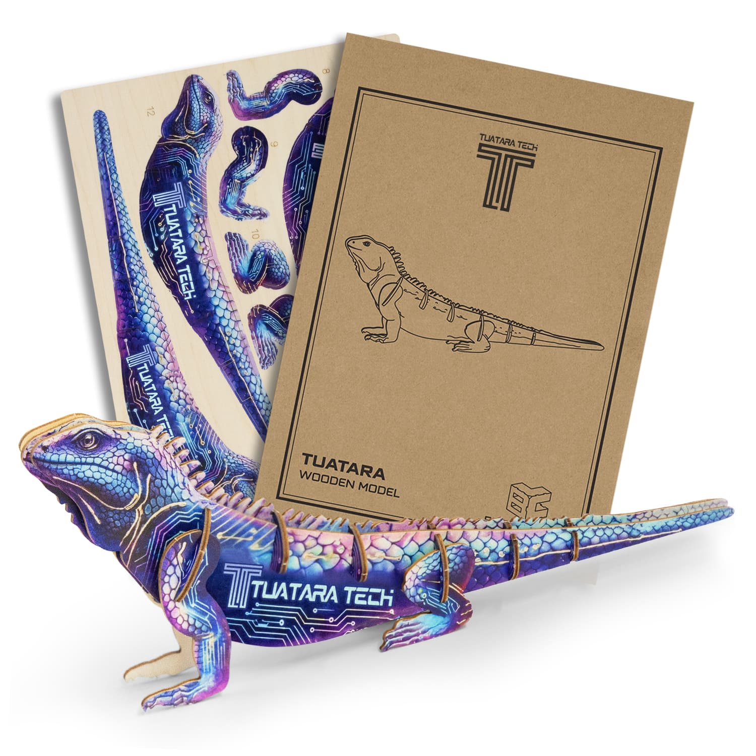 BRANDCRAFT Tuatara Wooden Model-Active Image