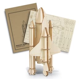 BRANDCRAFT Rocket Ship Wooden Model - image 1