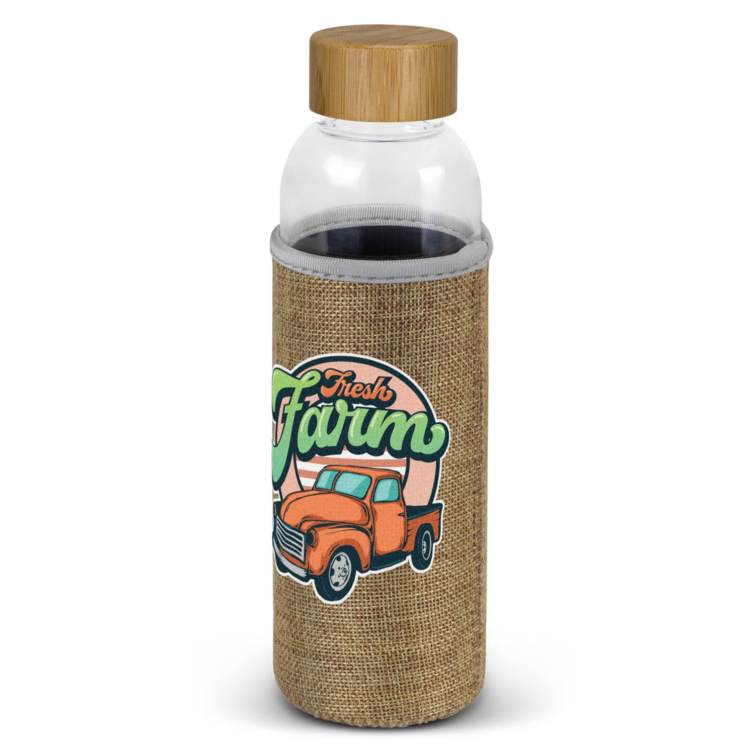 Eden Glass Bottle - Natural Sleeve-Active Image