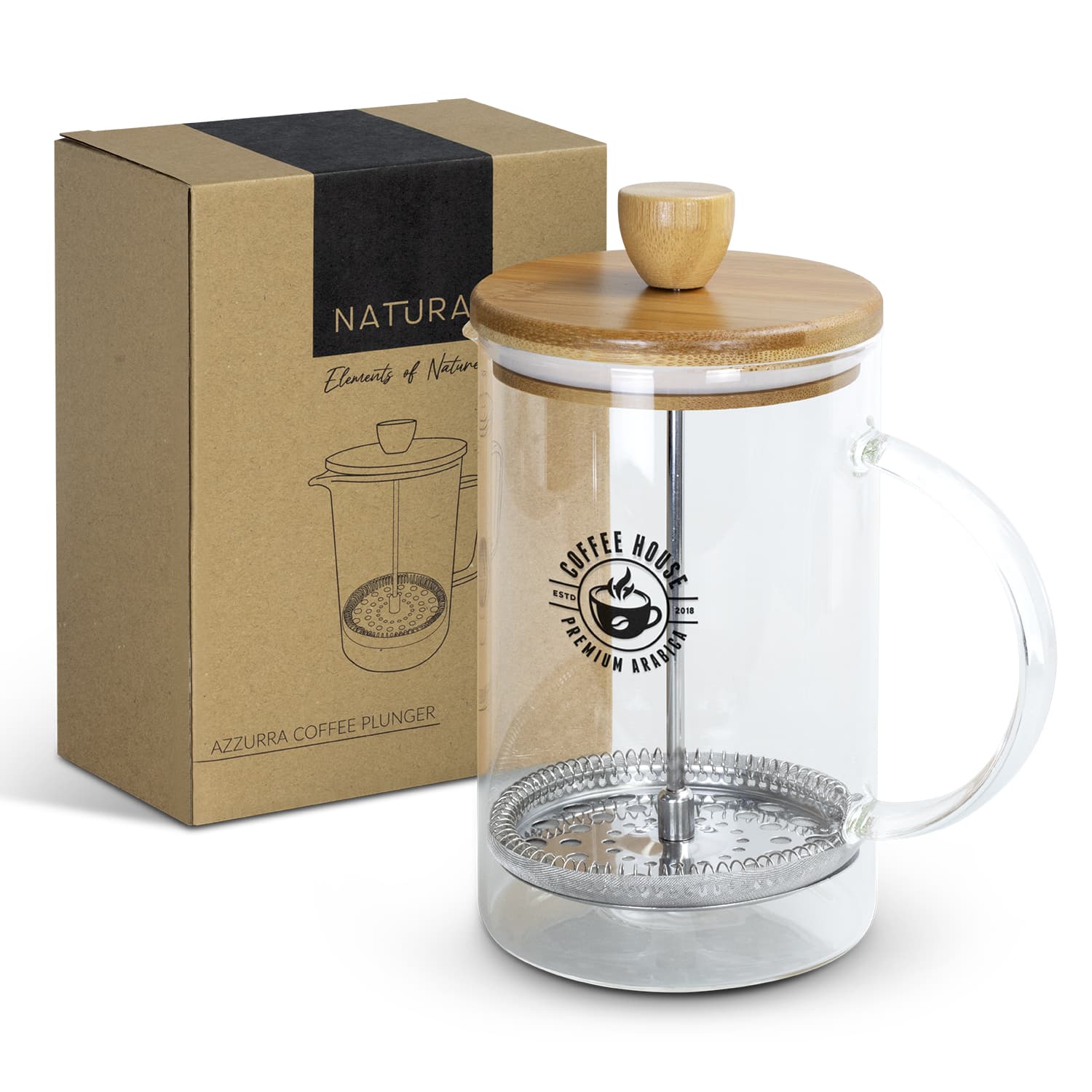 NATURA Azzurra Coffee Plunger-Active Image