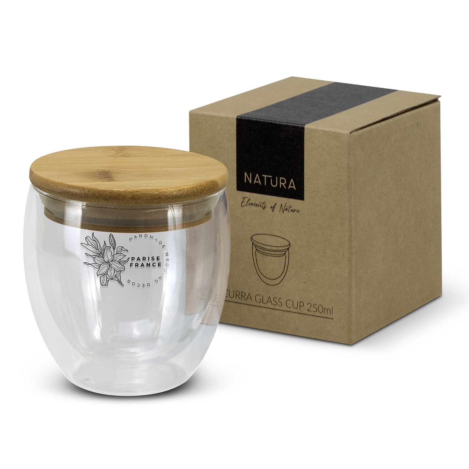 NATURA Azzurra Glass Cup - 250ml-Active Image