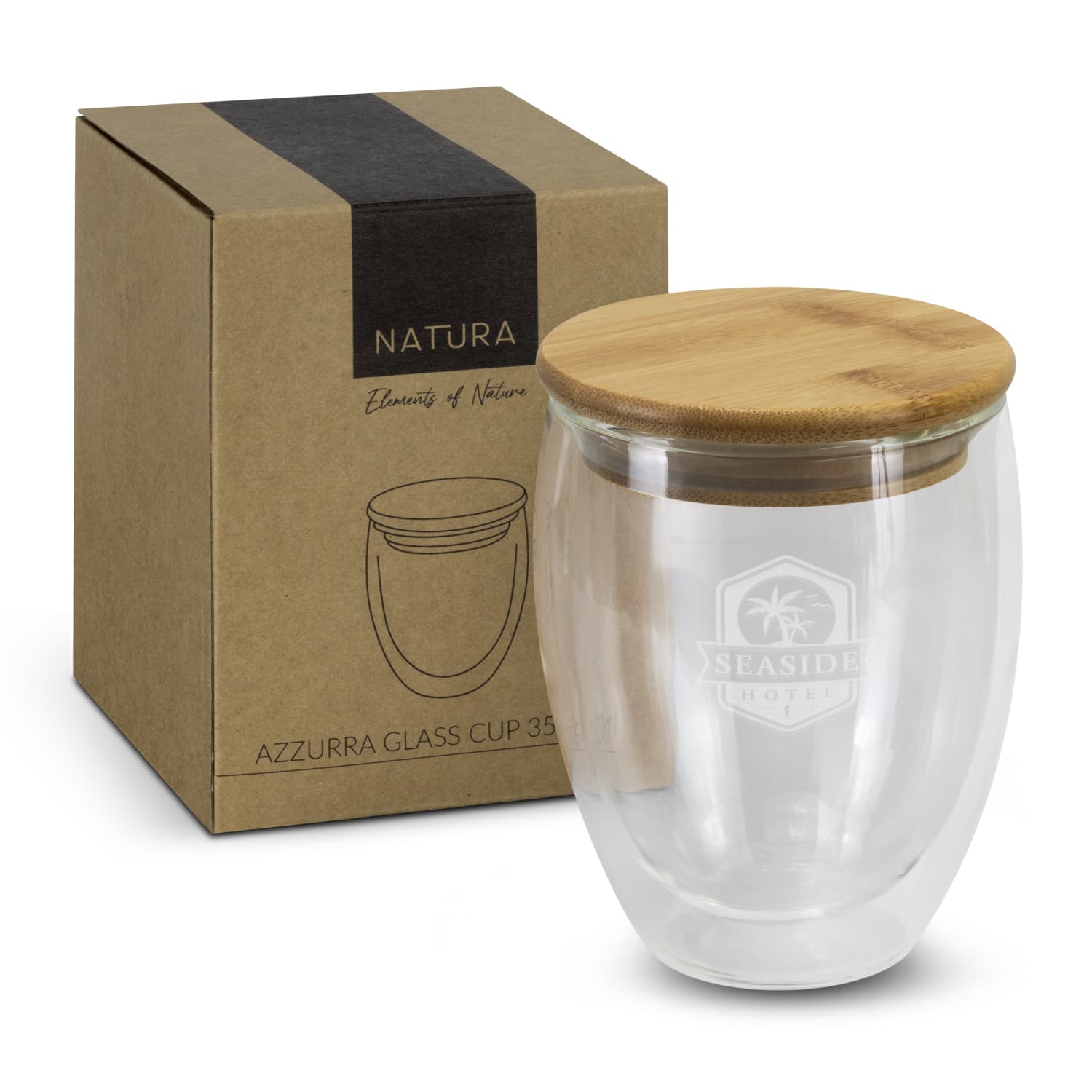 NATURA Azzurra Glass Cup - 350ml-Active Image