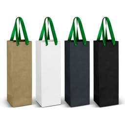 Wine Ribbon Handle Paper Bag - image 3