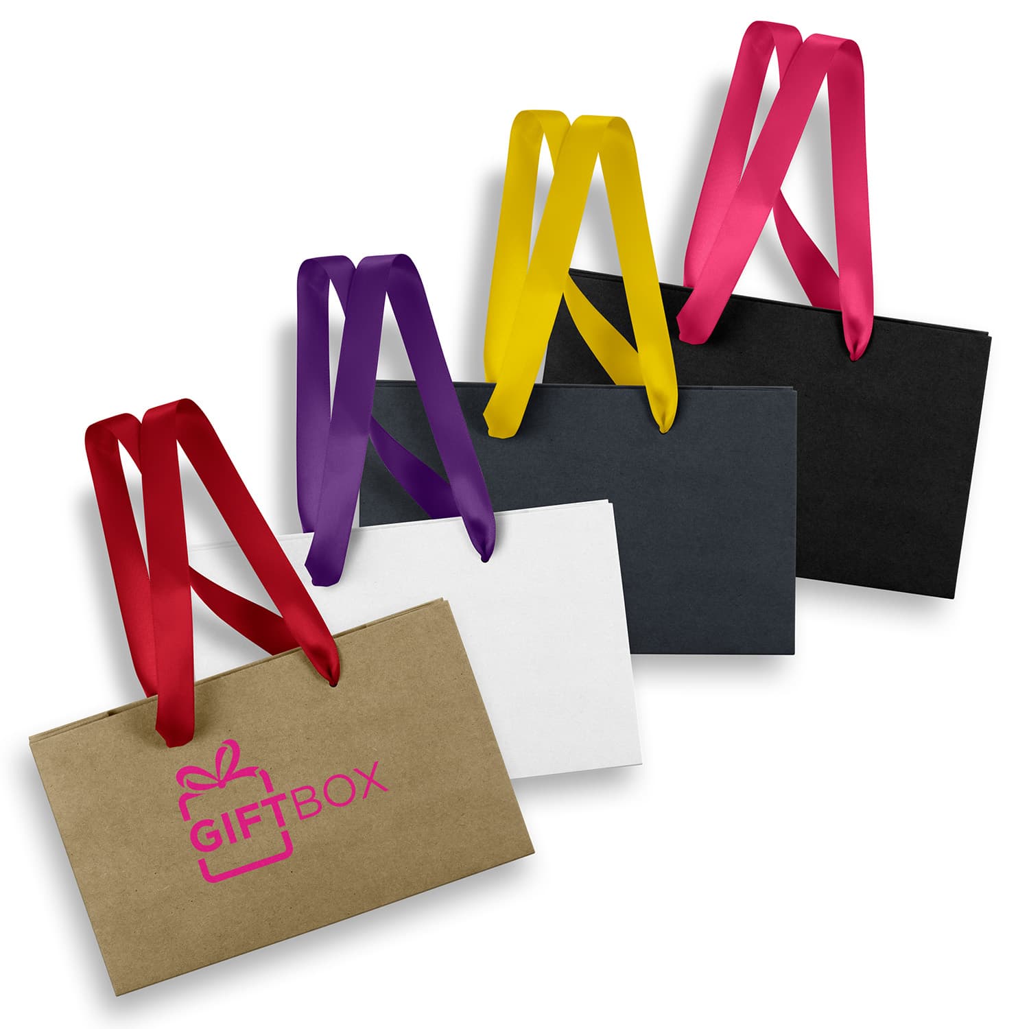 Small Ribbon Handle Paper Bag-Active Image