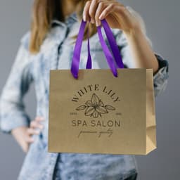 Medium Ribbon Handle Paper Bag - image 8