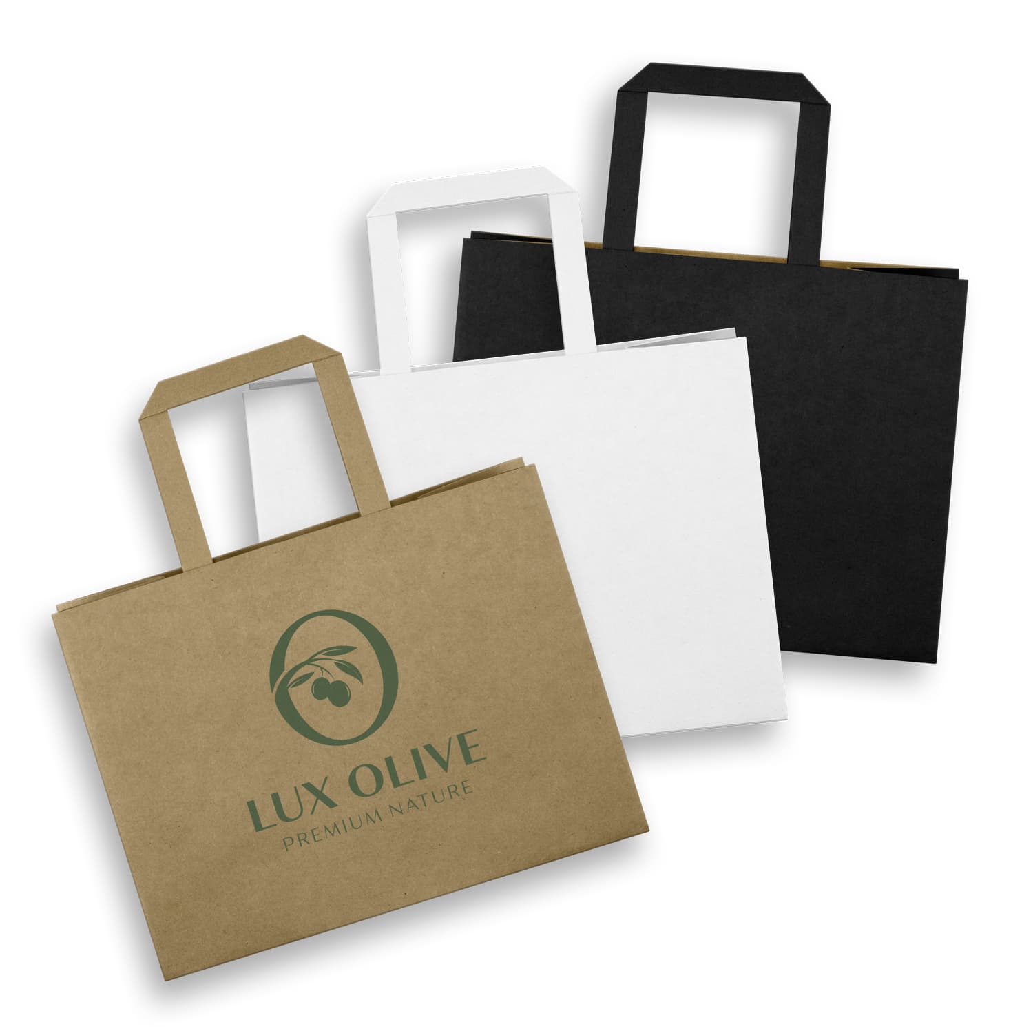 Medium Flat Handle Paper Bag Landscape-Active Image