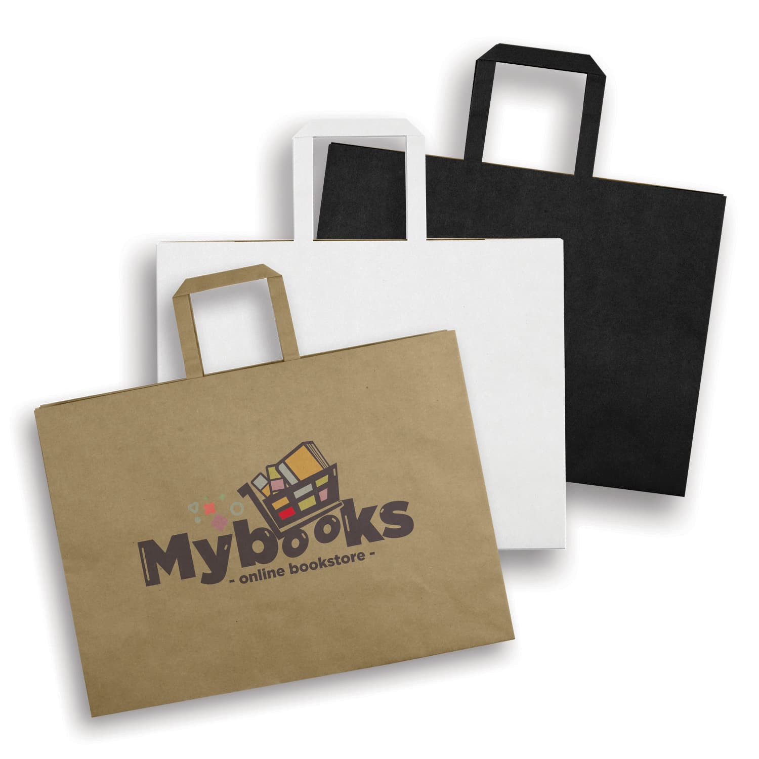 Extra Large Flat Handle Paper Bag Landscape-Active Image