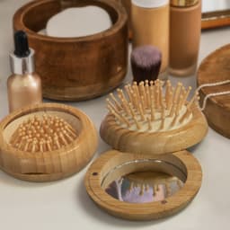 NATURA Bamboo Brush and Mirror - image 4